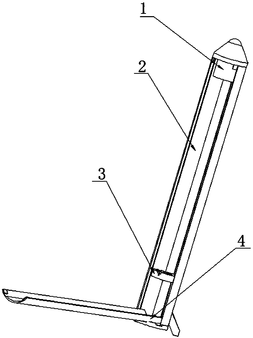 An escape device for manned rocket based on aerodynamic force and its working method