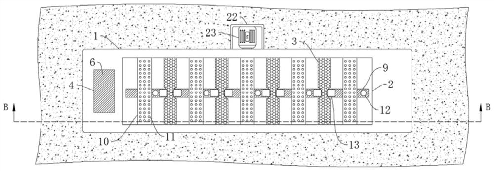 Landing opening anti-skid passage for subway station