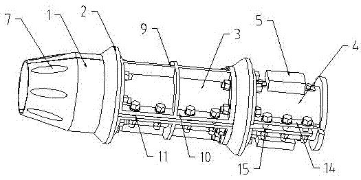 Submarine cable center positioning and protection device