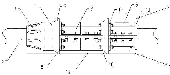 Submarine cable center positioning and protection device