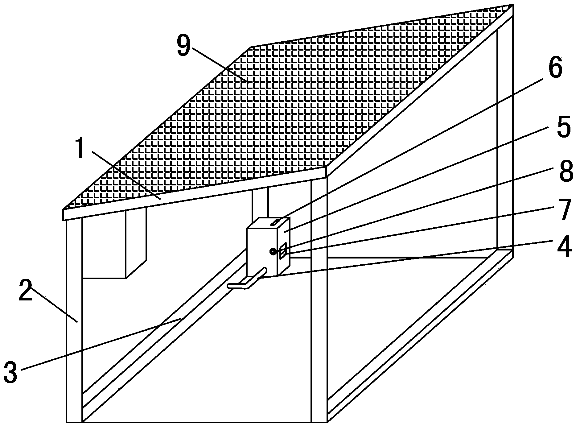 Anti-theft carport of electric vehicle