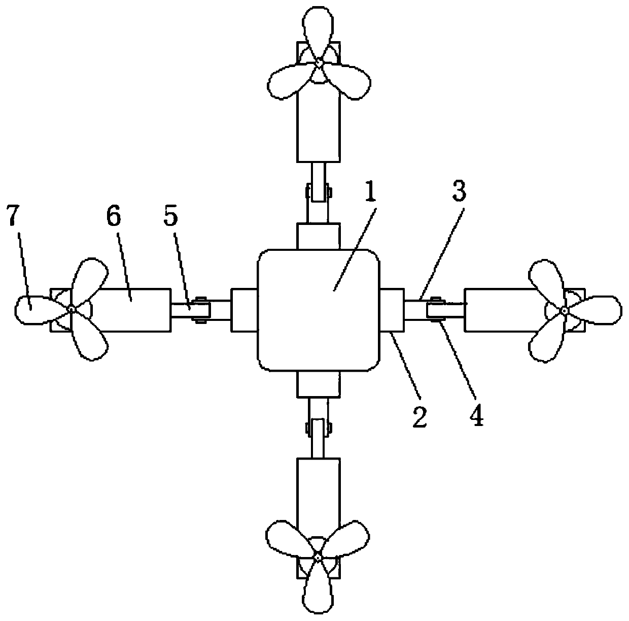 An unmanned aerial vehicle inspection device for positioning tracking and remote image acquisition and return