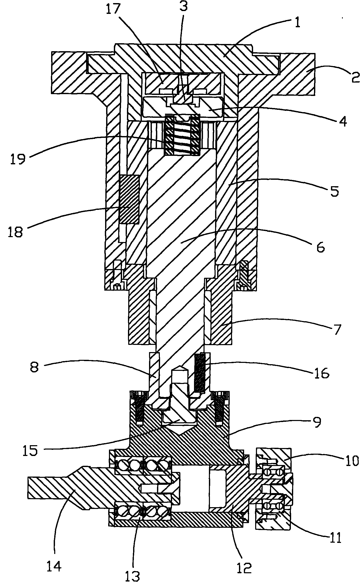 Elastic knurling tool of robot