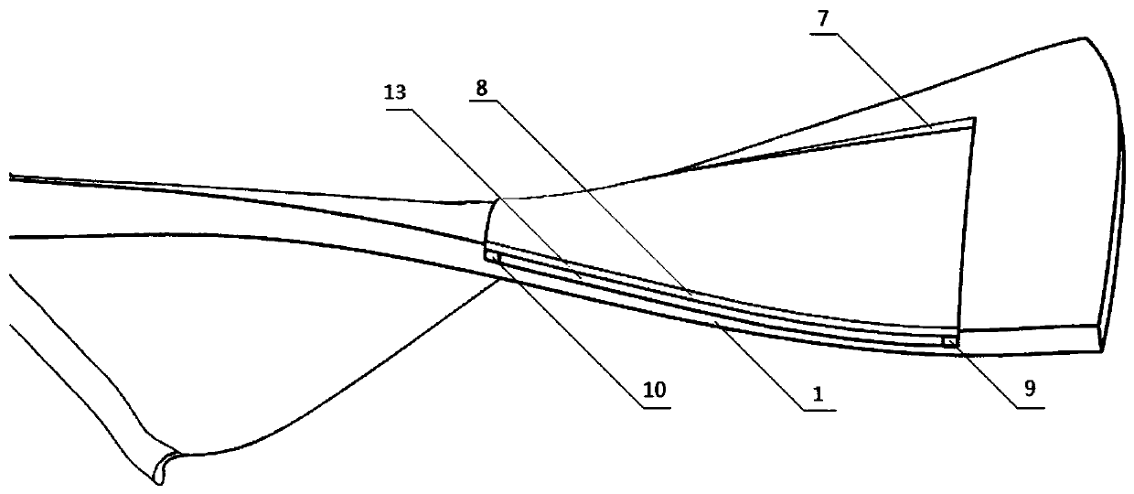 Air-film damped fan blades with orifices covered by shock-absorbing thin plates