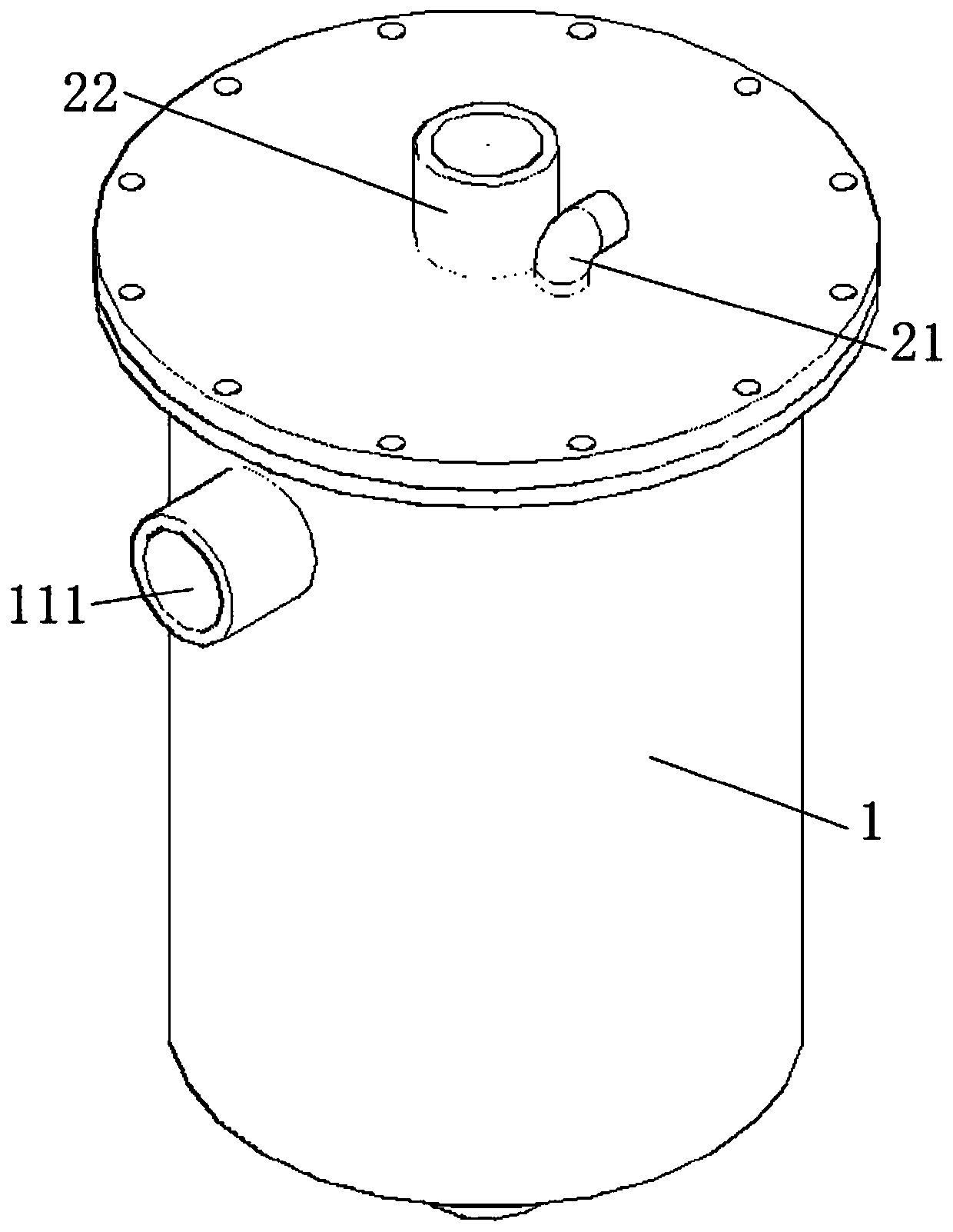 Grinding fluid filtering device for polishing machine