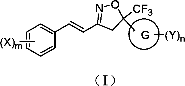 A double-bond bridged trifluoromethylisoxazole compound, its preparation method and application