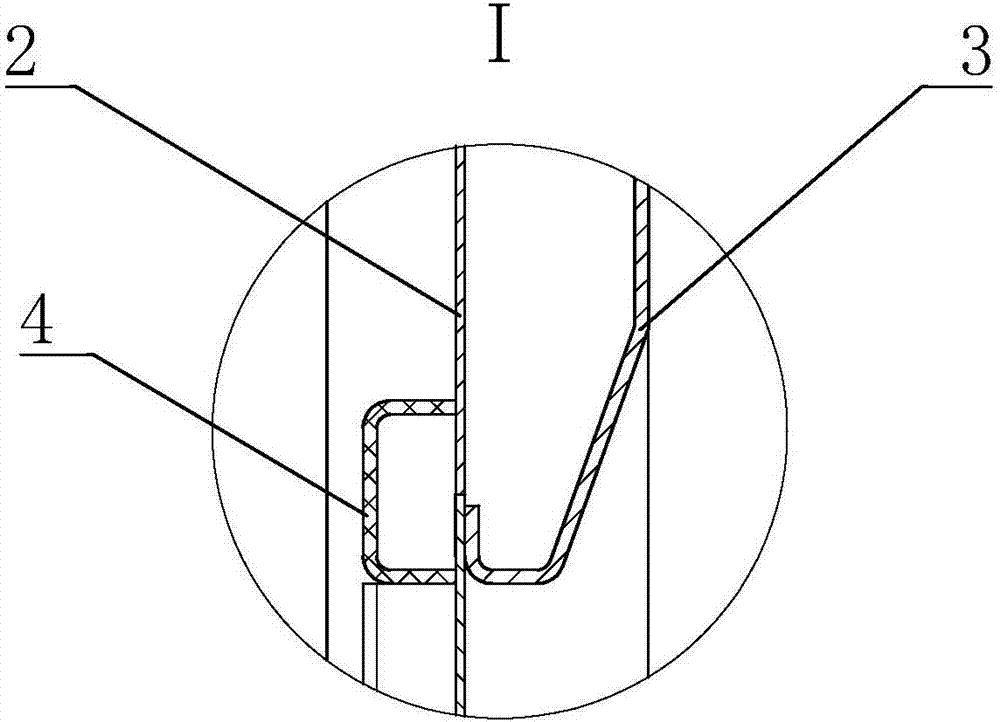 Door plate structure of box-type substation