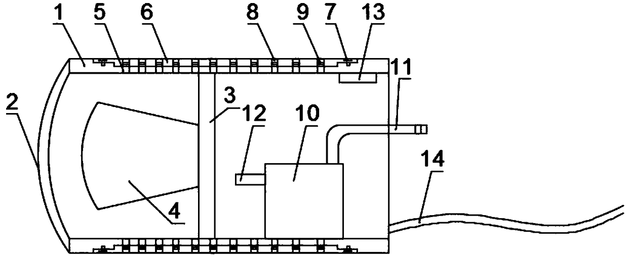 Efficient heat-dissipating automobile lamp