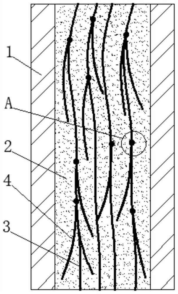 A kind of crack-resistant concrete structure and construction method thereof