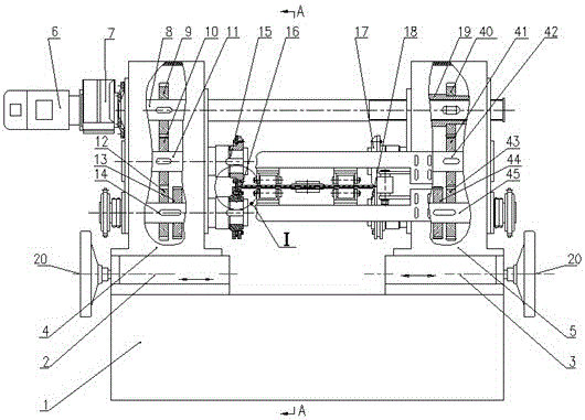 A bilateral slitting machine for sheet metal which is easy to process