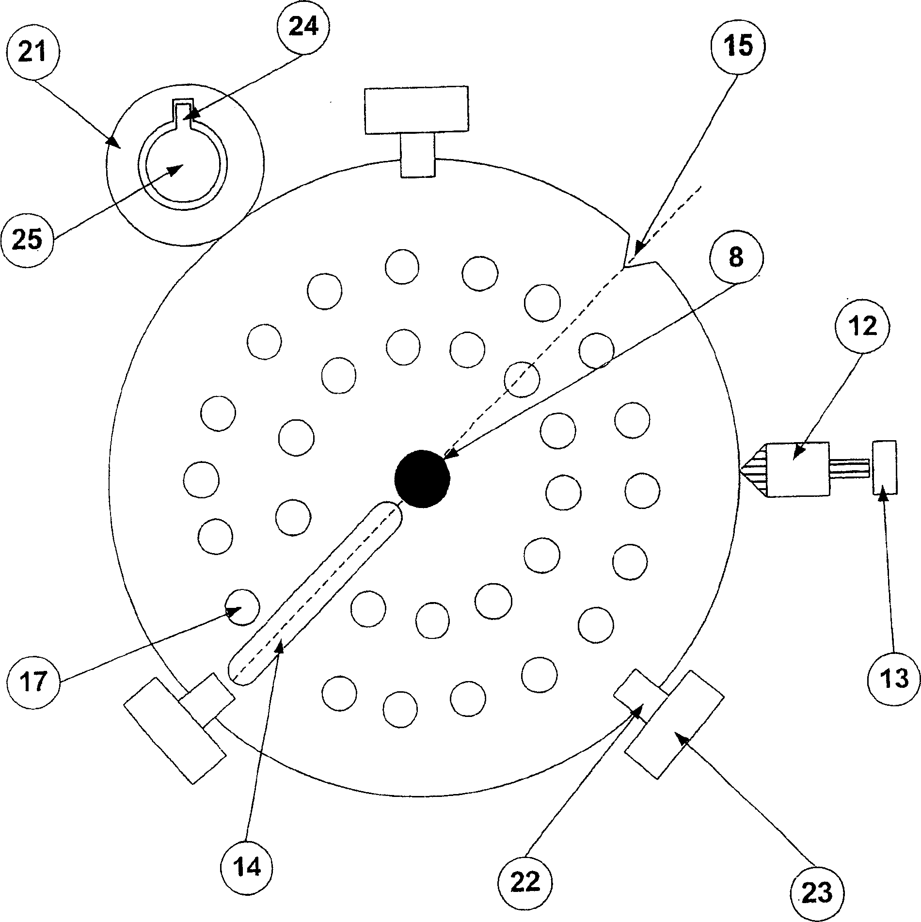 Automatic system for conserving samples at a controlled temperature