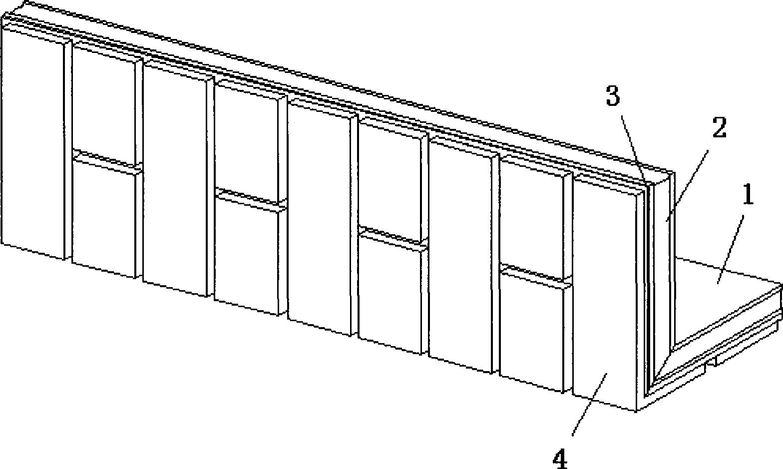 External wall heat-preserving decoration wall and its construction process