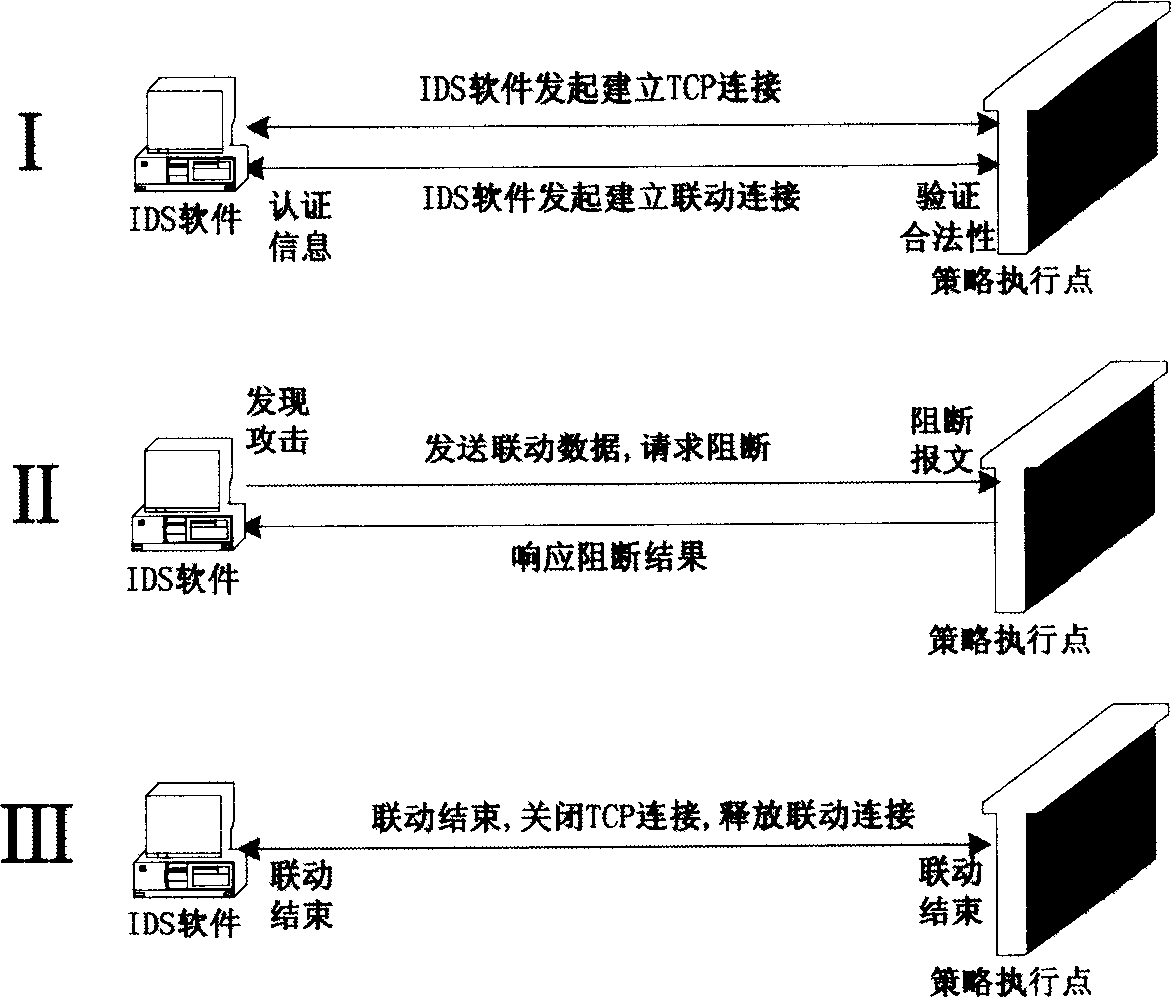 Tactics executing point and linking method of it and intrusion detection system