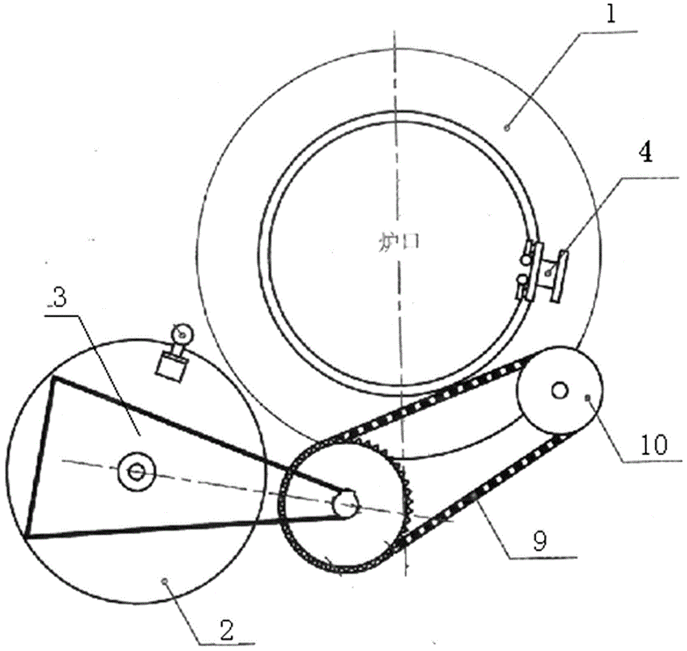 Automatic production type heat treatment pit furnace and accessory device