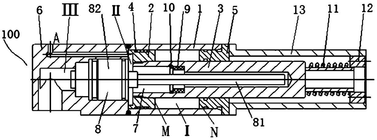 A hydraulic cylinder internal leakage detection equipment and device