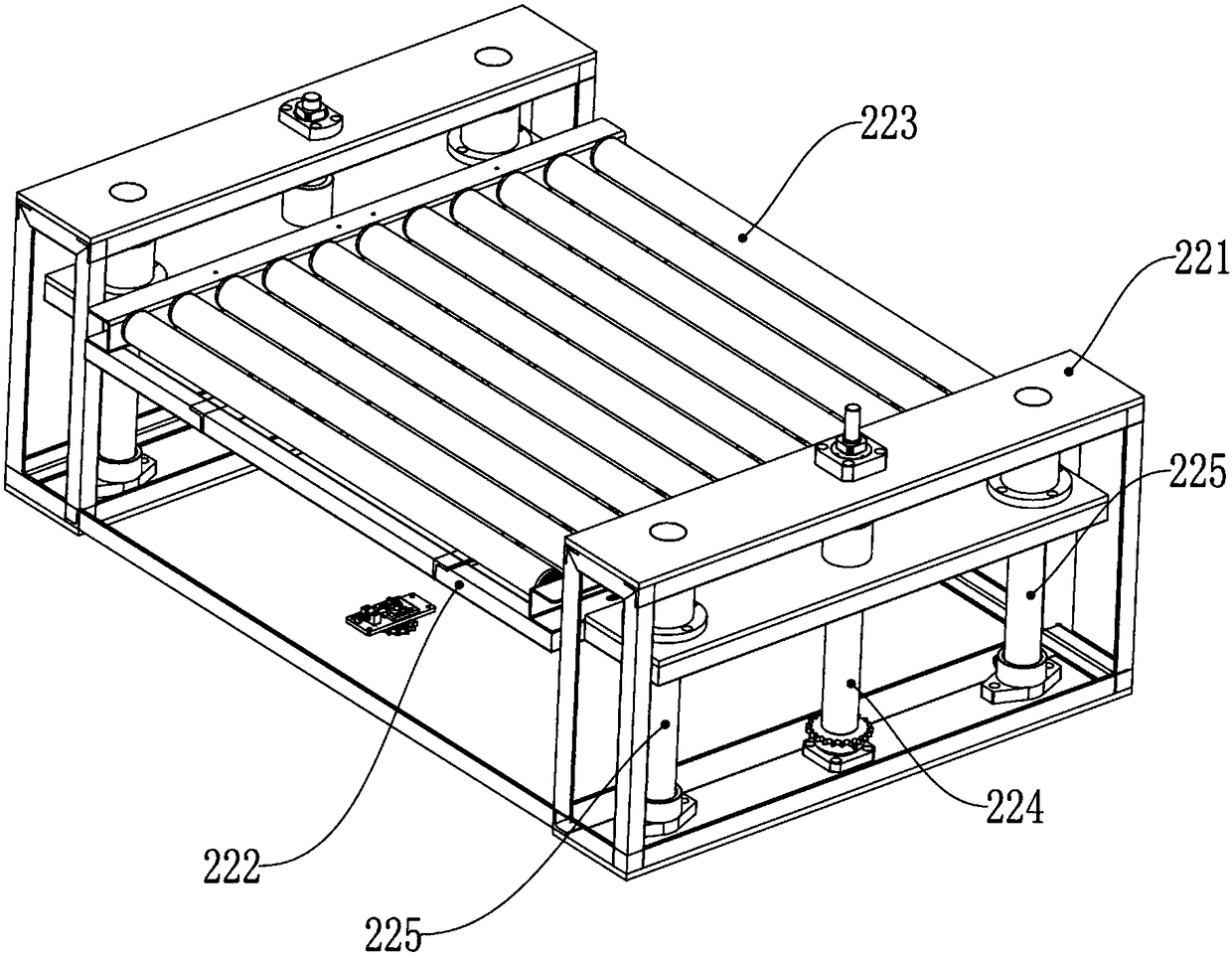 Grabbing device and transportation system