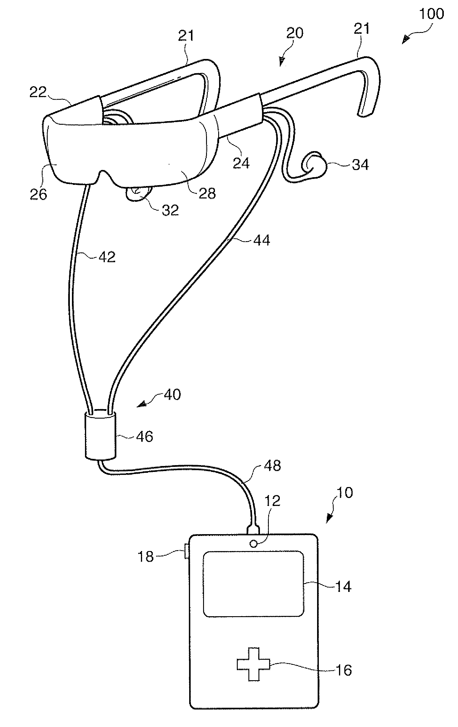 Control device for controlling image display device, head-mounted display device, image display system, control method for the image display device, and control method for the head-mounted display device