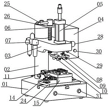 A medical precision regulator assembly device and assembly method thereof