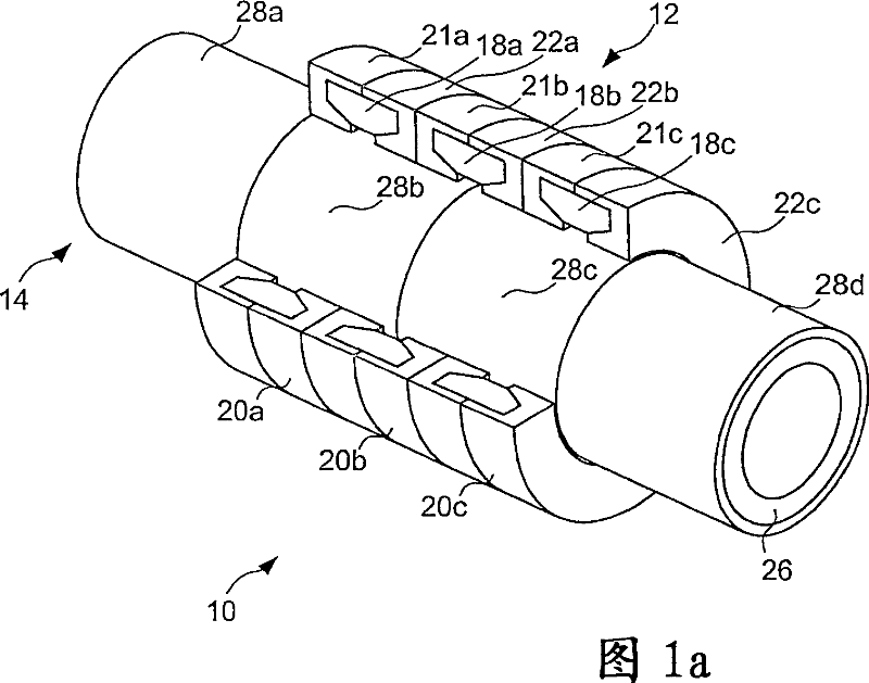 Stator core for linear motor