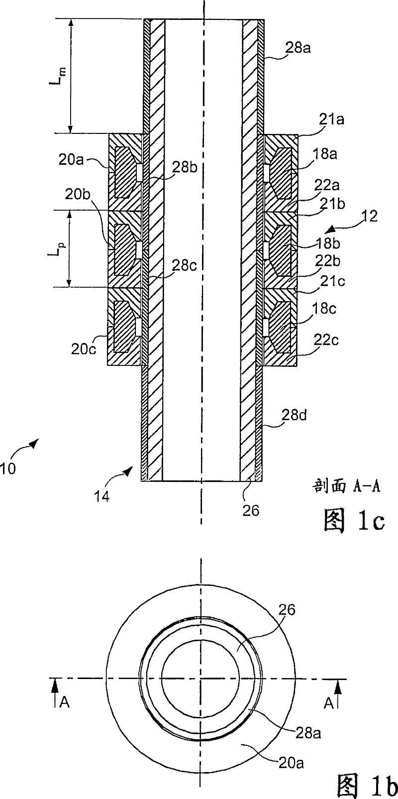 Stator core for linear motor