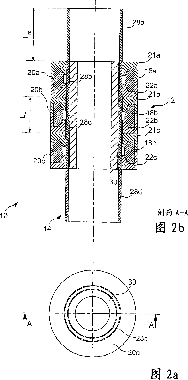 Stator core for linear motor