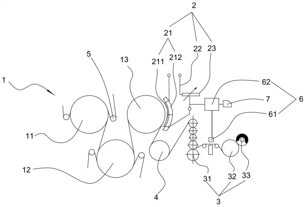 Infrared radiation heating paper draining system