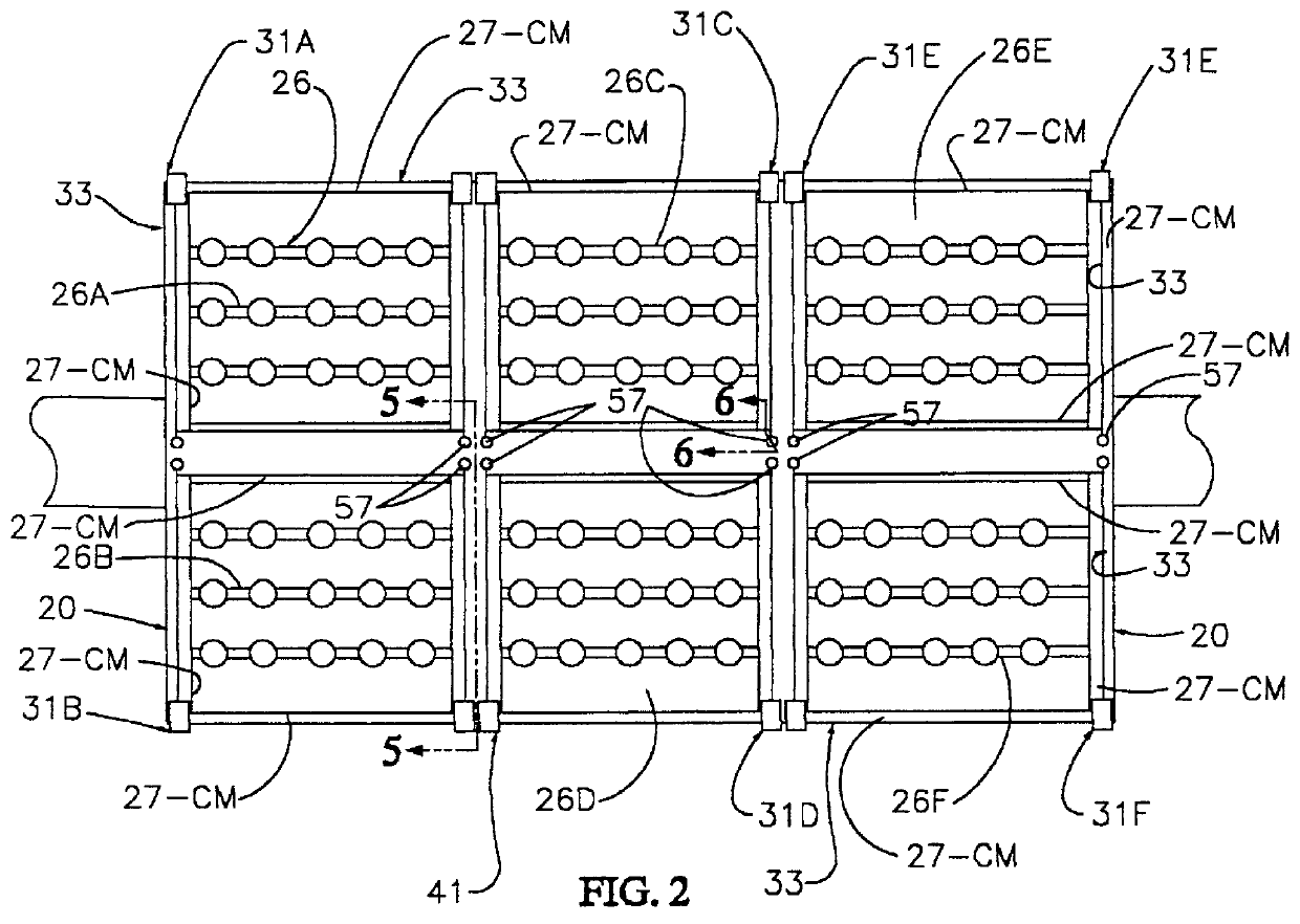 Method for compound movement of an aeration unit