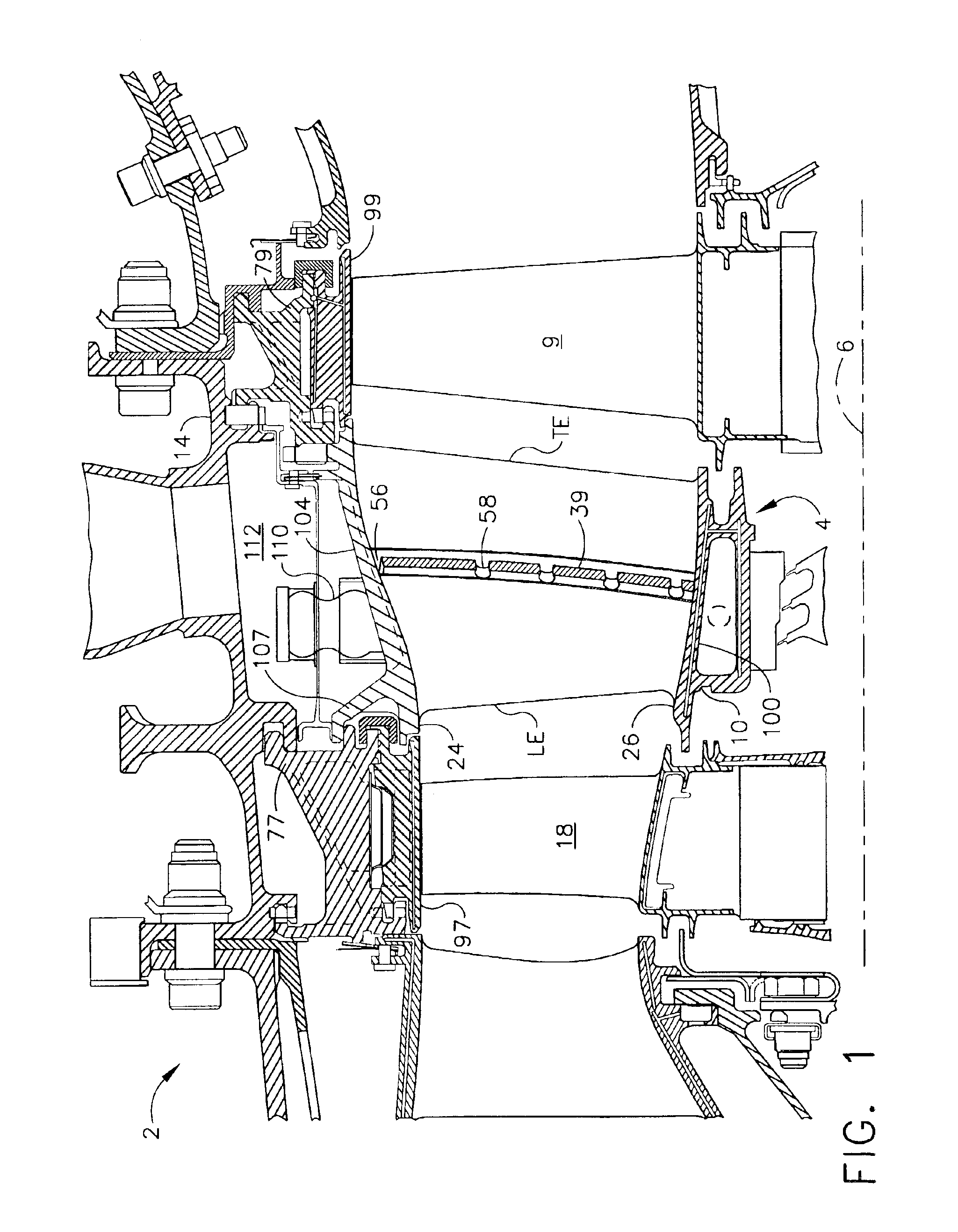 Gas turbine engine turbine nozzle segment with a single hollow vane having a bifurcated cavity