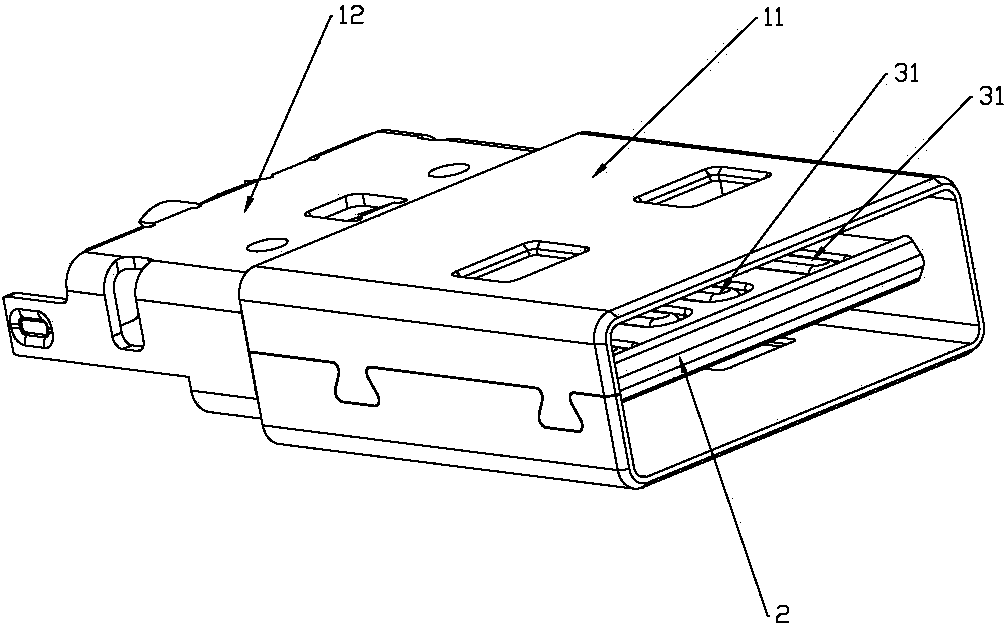 Manufacturing method of USB connector with double-face inserting function