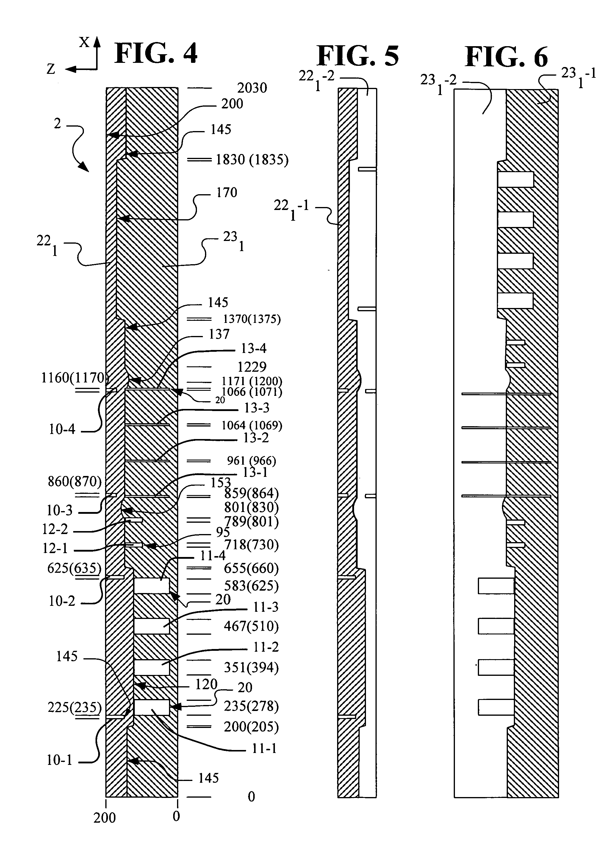 Internal contour foam mattress