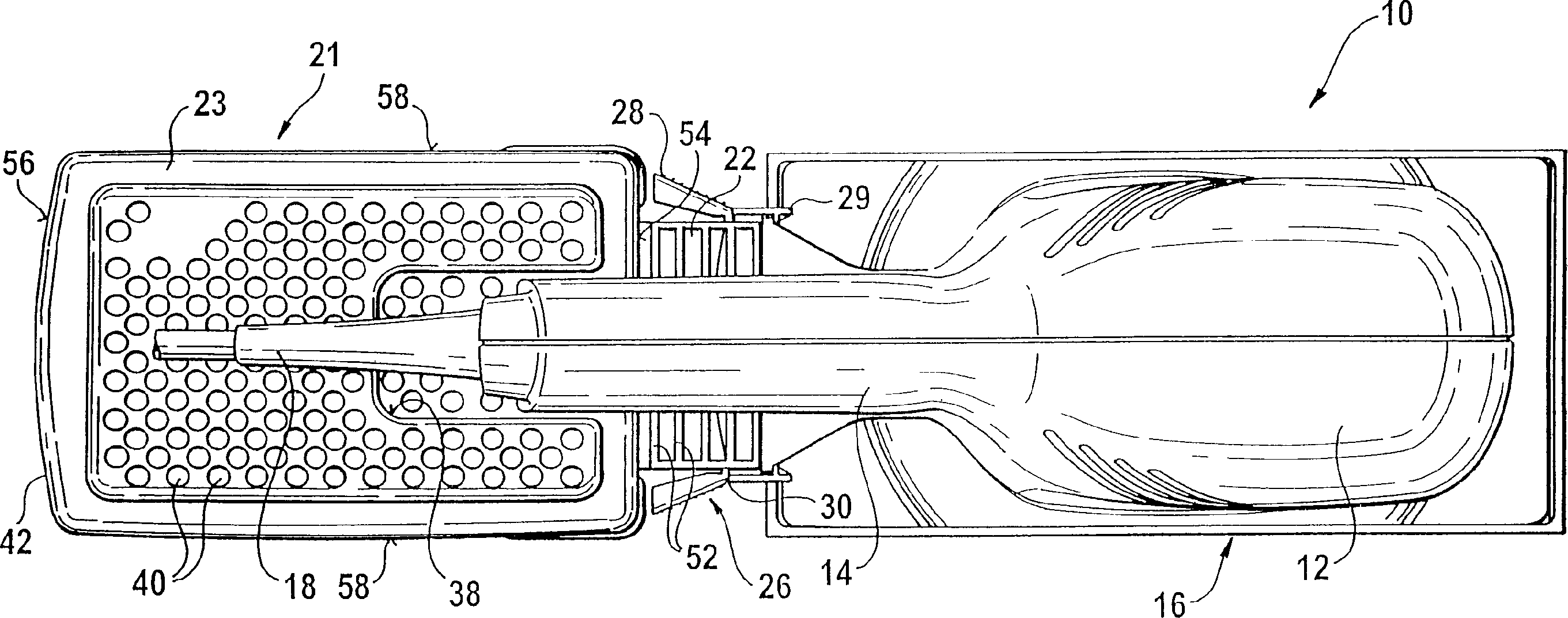 Hand-held tool with dust extractor