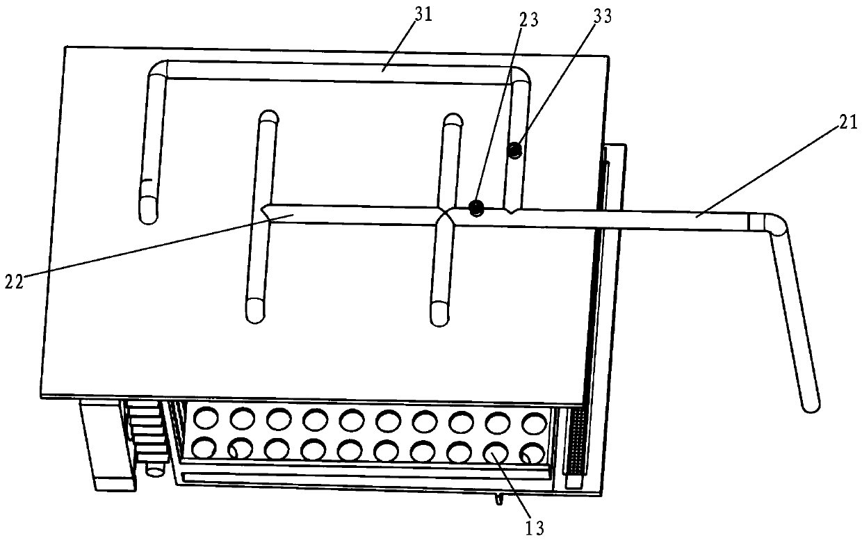 Fruit spray pre-cooling device based on cold accumulation box