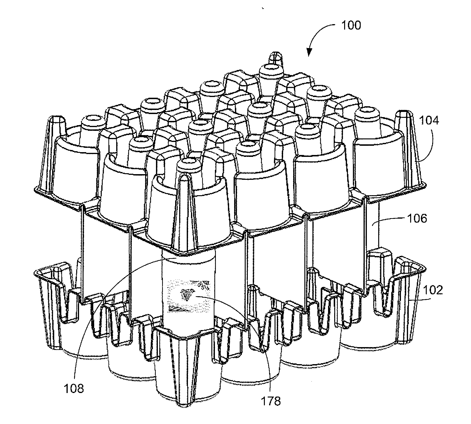 Bottle shipment packaging and method