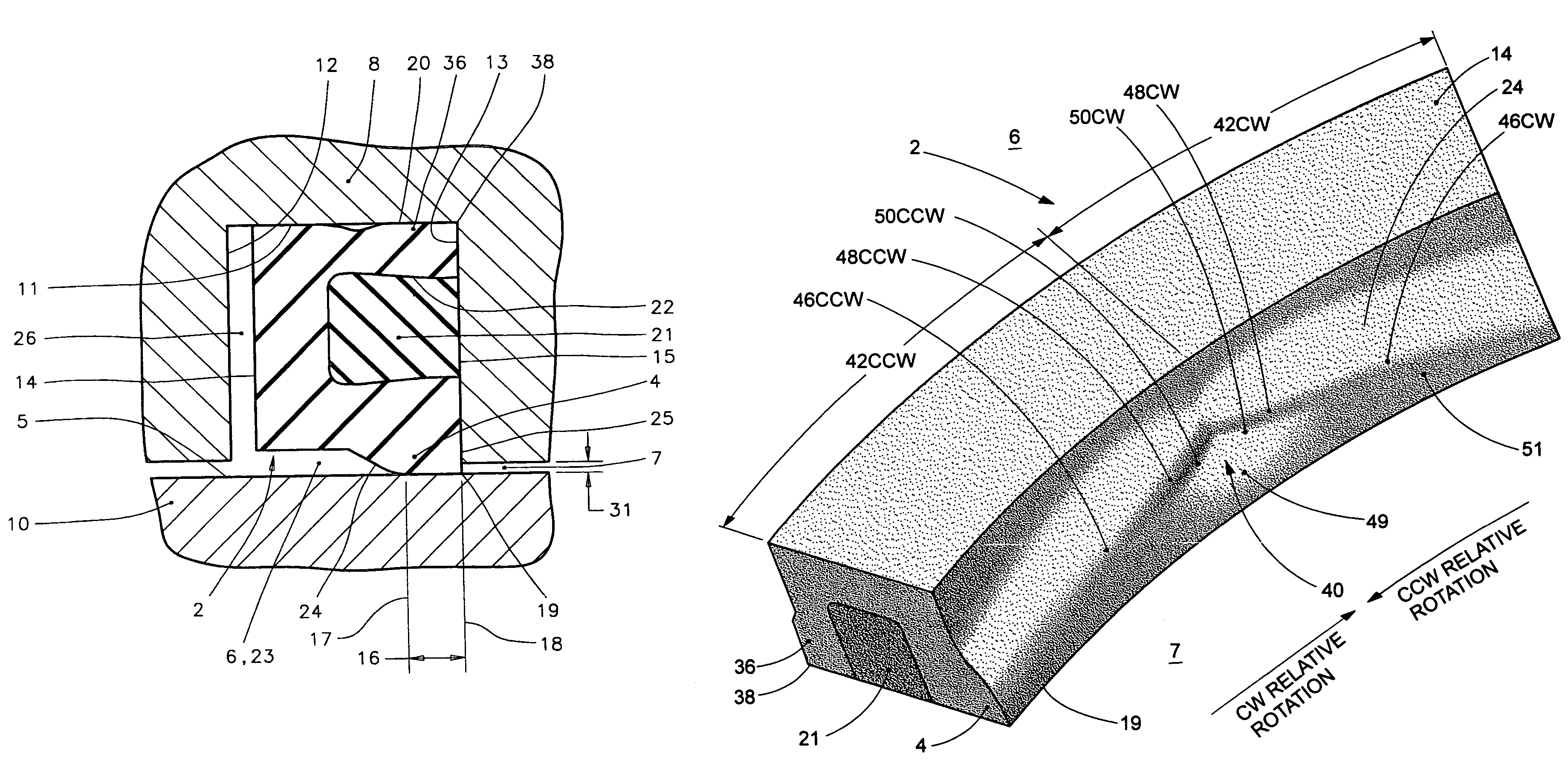 Low torque hydrodynamic lip geometry for bi-directional rotation seals