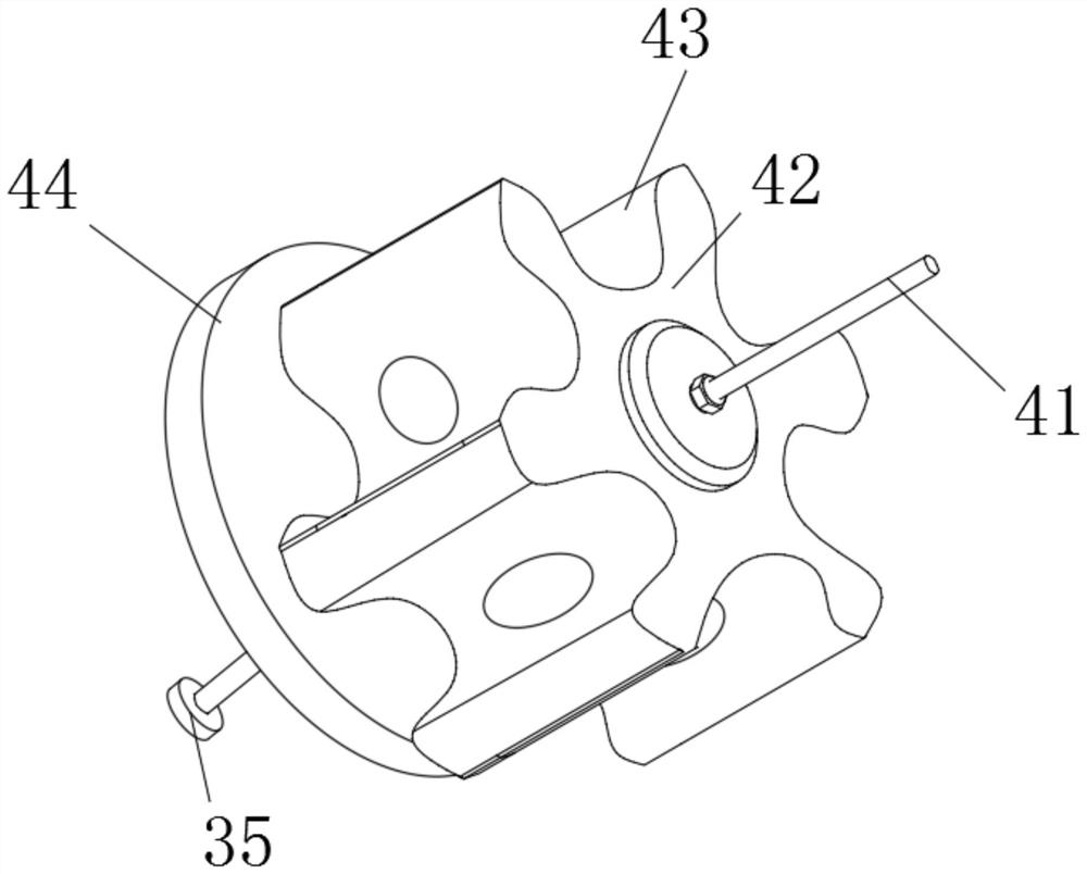 Anti-blocking device in filling process of bottled capsules