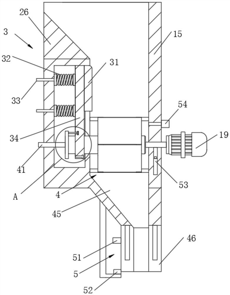 Anti-blocking device in filling process of bottled capsules