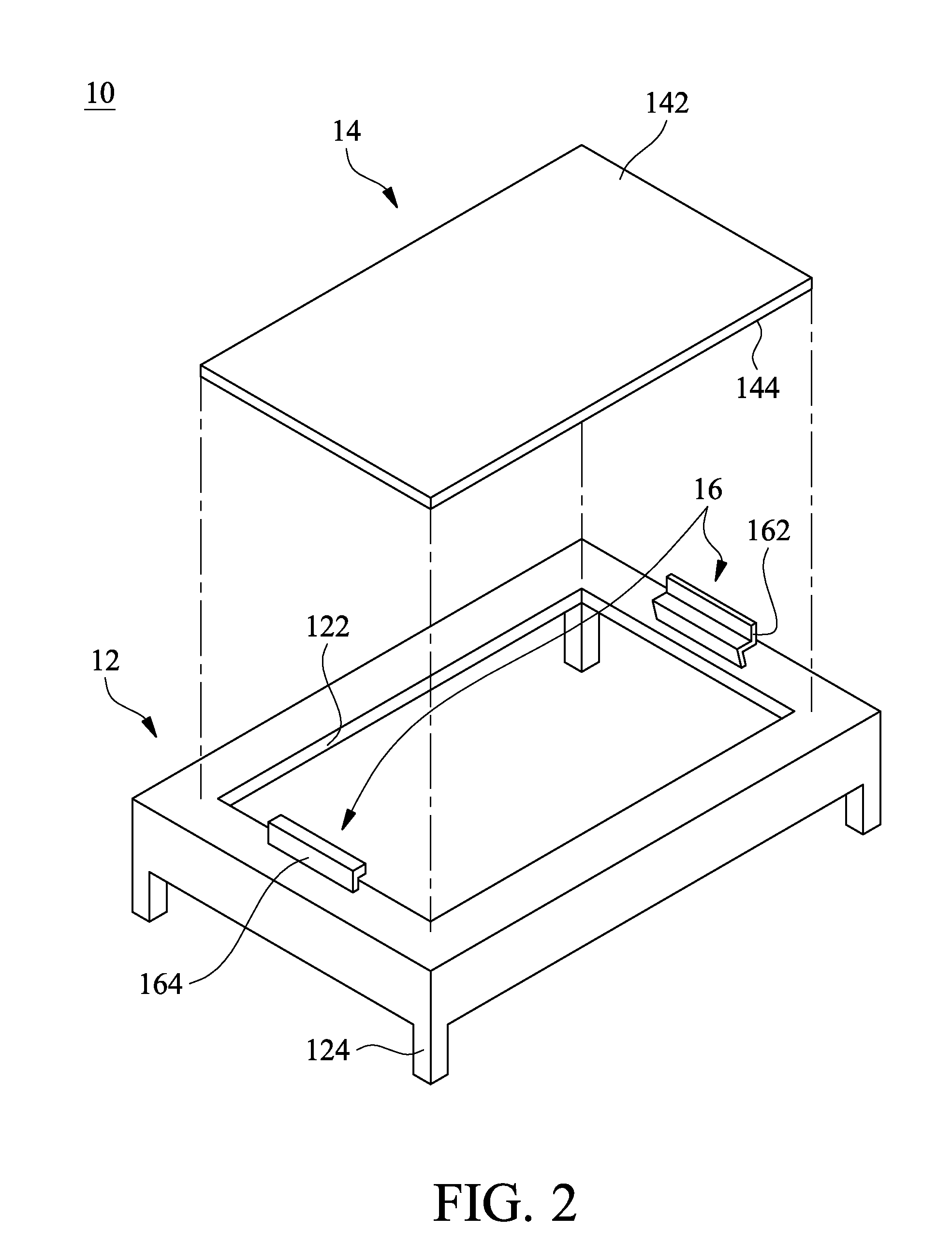 Assembled electromagnetic shielding case