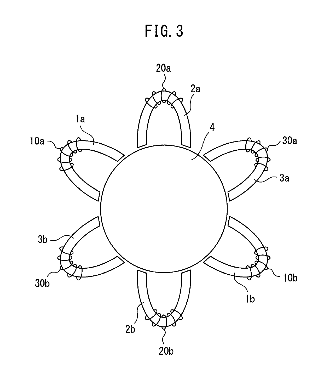 Multi-phase reactor capable of obtaining constant inductance for each phase