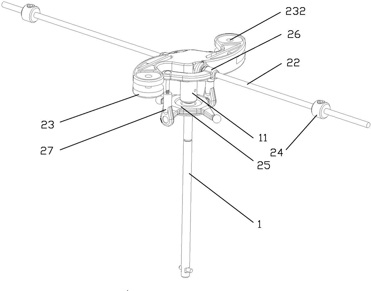 Simulation running debugging device for steering engine of model airplane