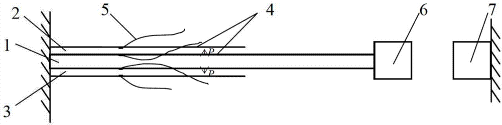 Bistable composite cantilever beam piezoelectric power generating device