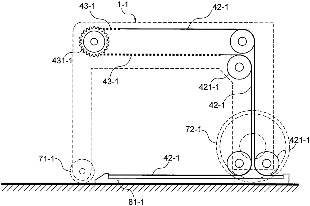 Double-layer parking equipment with lifting, dropping and horizontal moving vehicle carrying plates perpendicular to channel