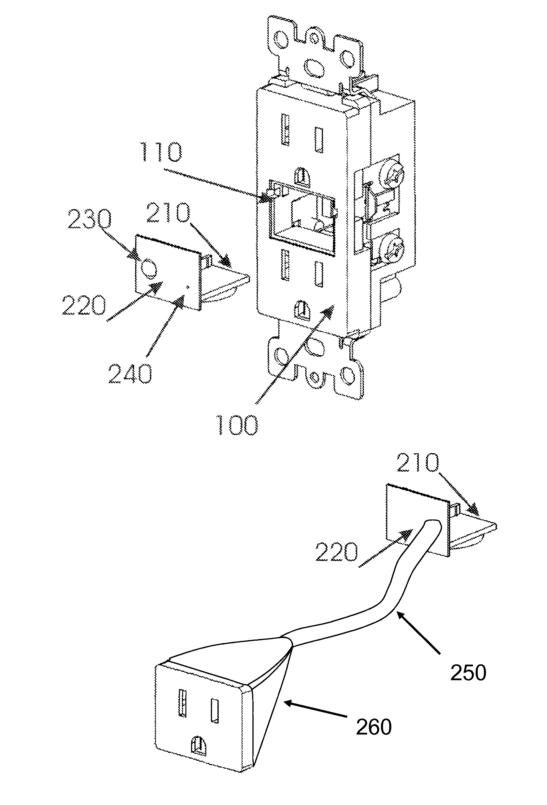 Configurable safety light receptacle