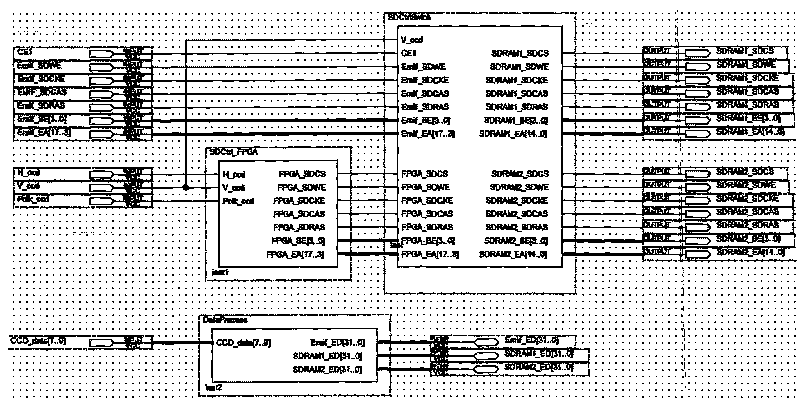 Structure and method for improving speed of external memory interface of high-definition image real-time collecting system DSP