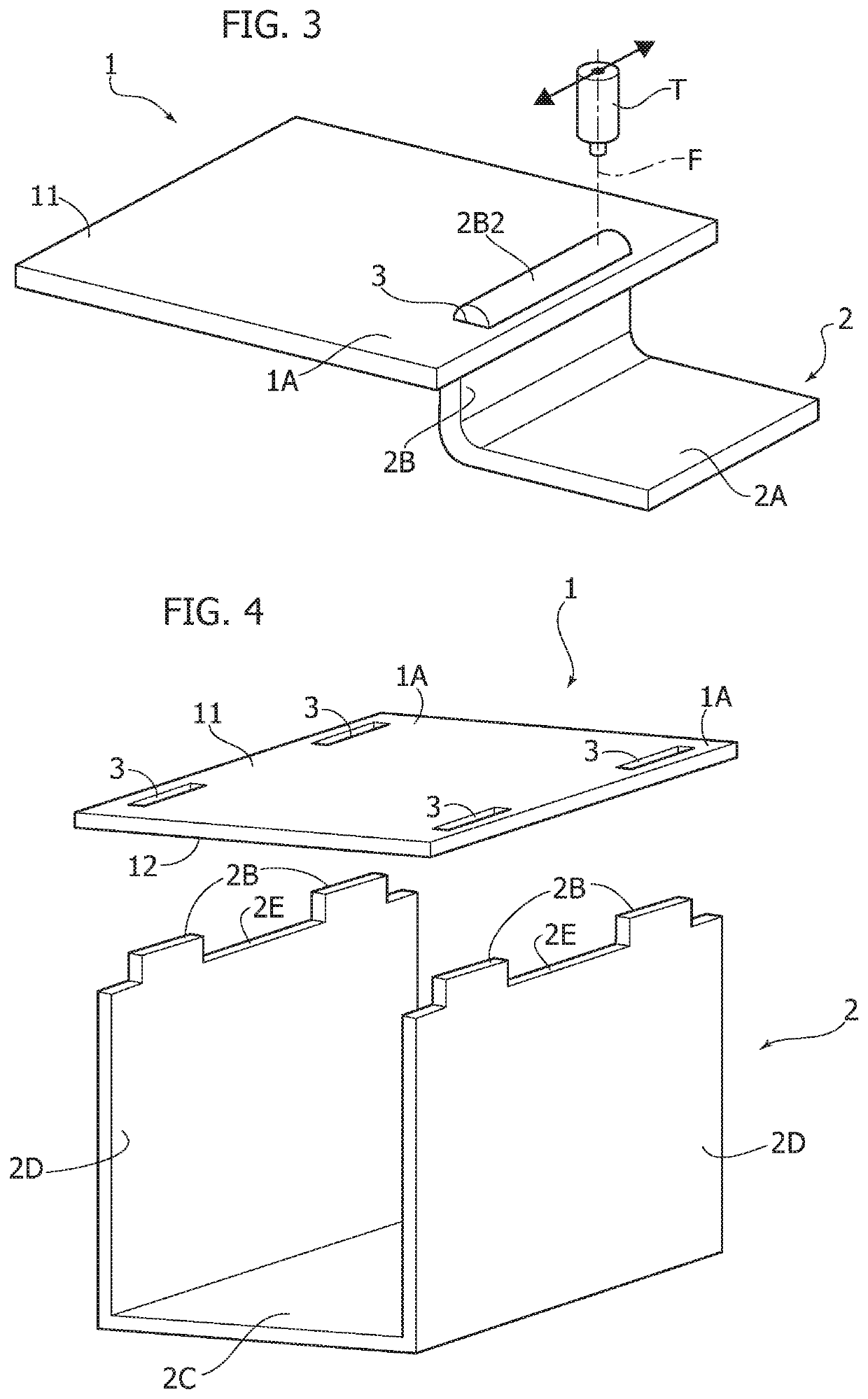 Method for joining an element of metal material to an element of plastic material, and a hybrid component obtained by this method