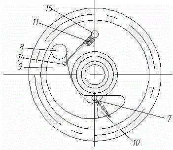 Three-wheel motorcycle engine decompression starting mechanism