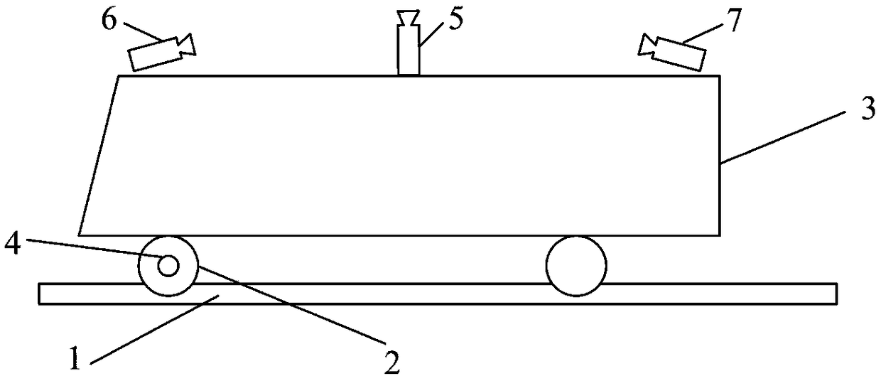 Defect detection imaging system of railway overhead contact system supporting mechanism