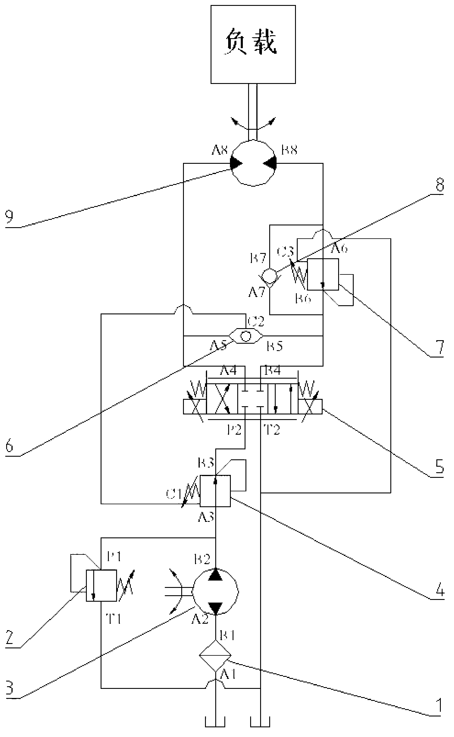 Hydraulic system capable of independently adjusting speed by adopting two pressure compensators