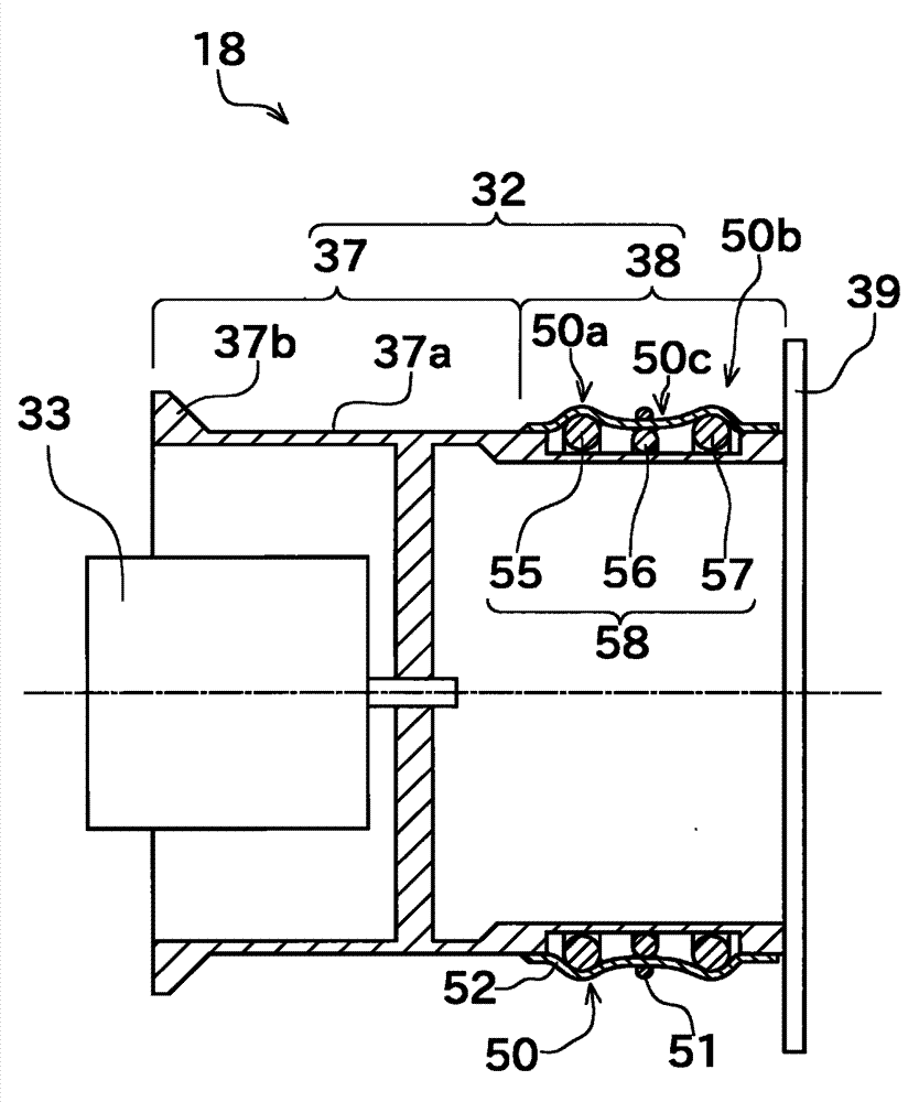 Yarn storage device and yarn winding device