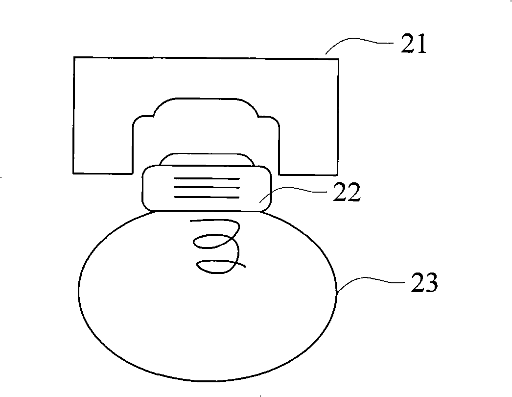 Voltage converter with lamp holder