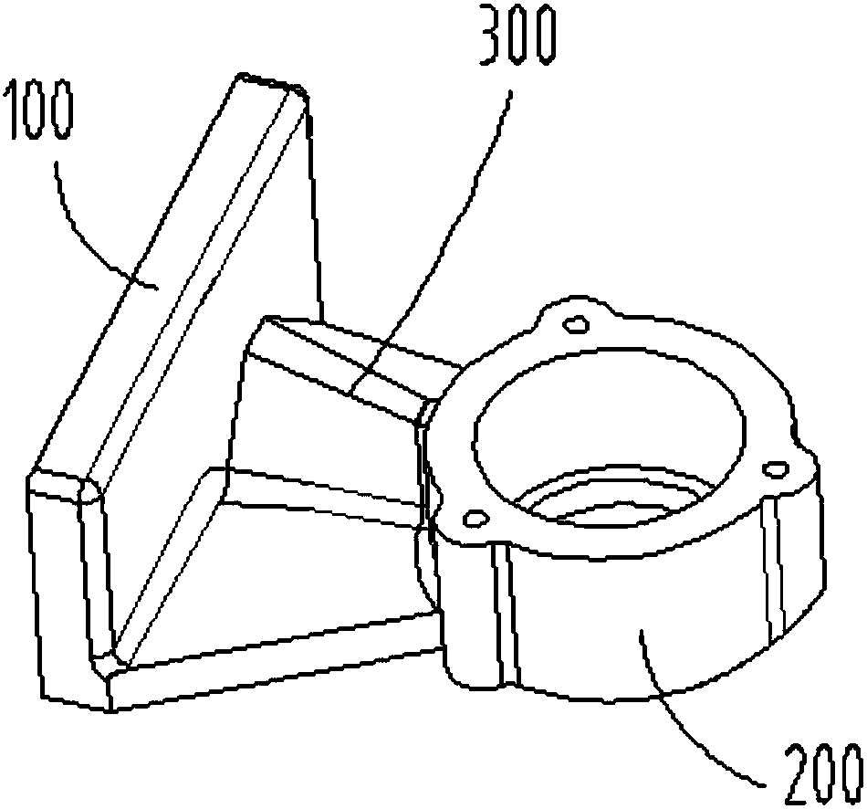 Clamping tool for drilling of end cover of wind turbine generator shell